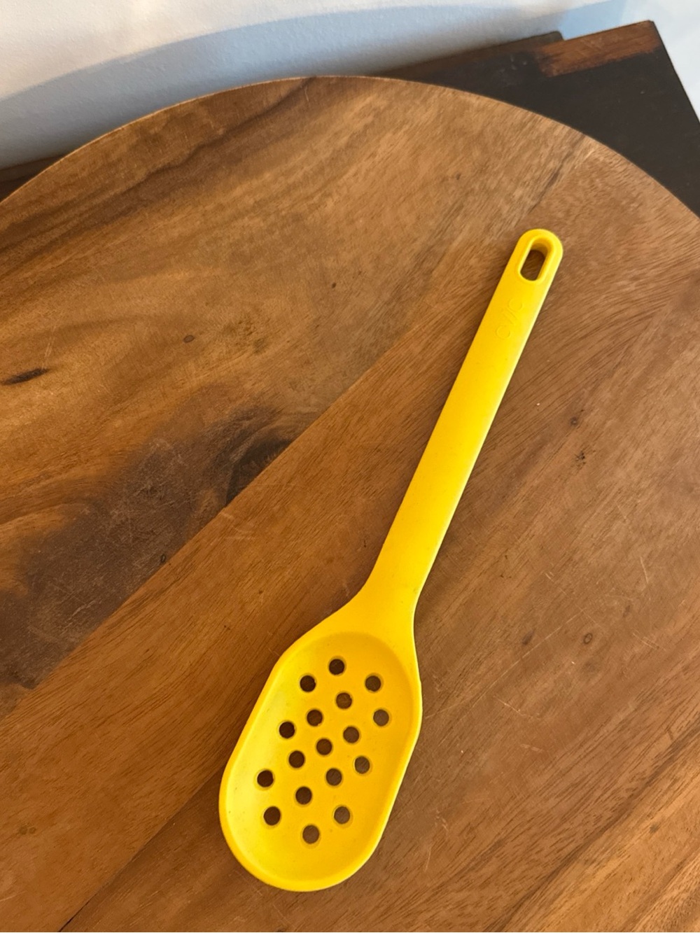 CWC Silicone Slotted Spoon Cook With Color Kitchen Utensil Banana Yellow - Picture 2 of 4